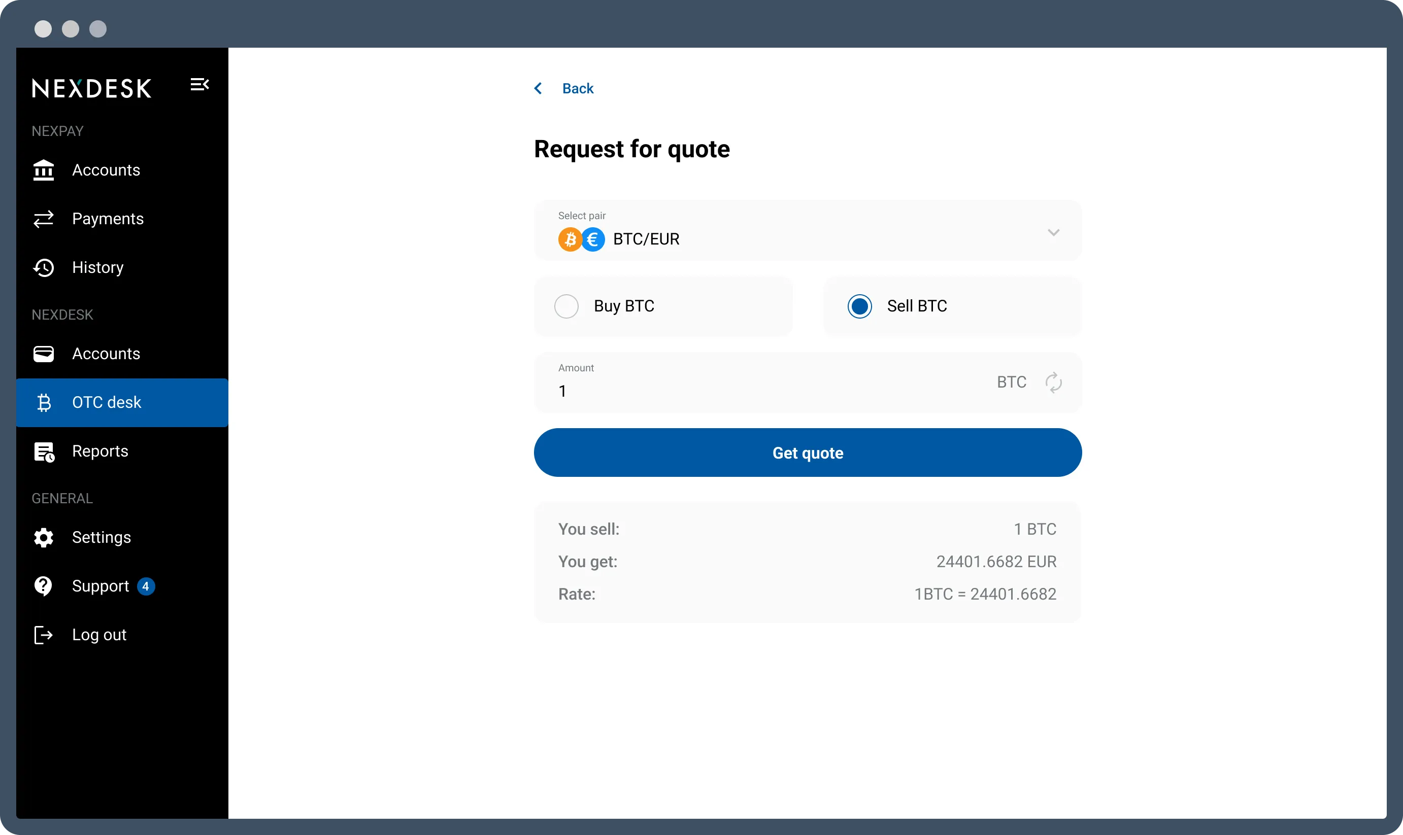 Request for quote